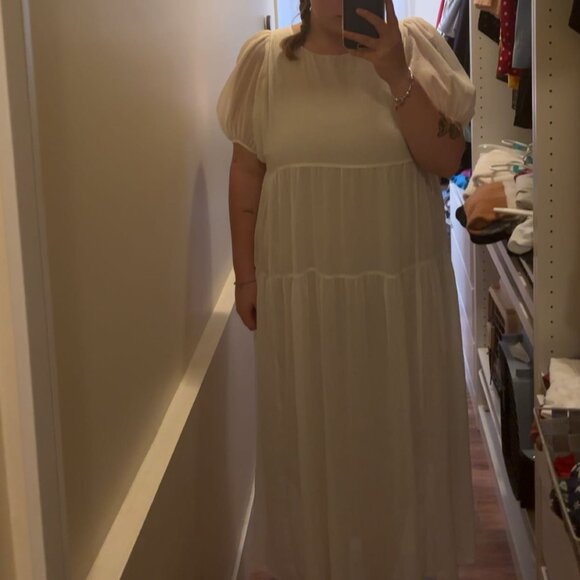 PUFF SLEEVE TIERED DRESS - Picture 2 of 6